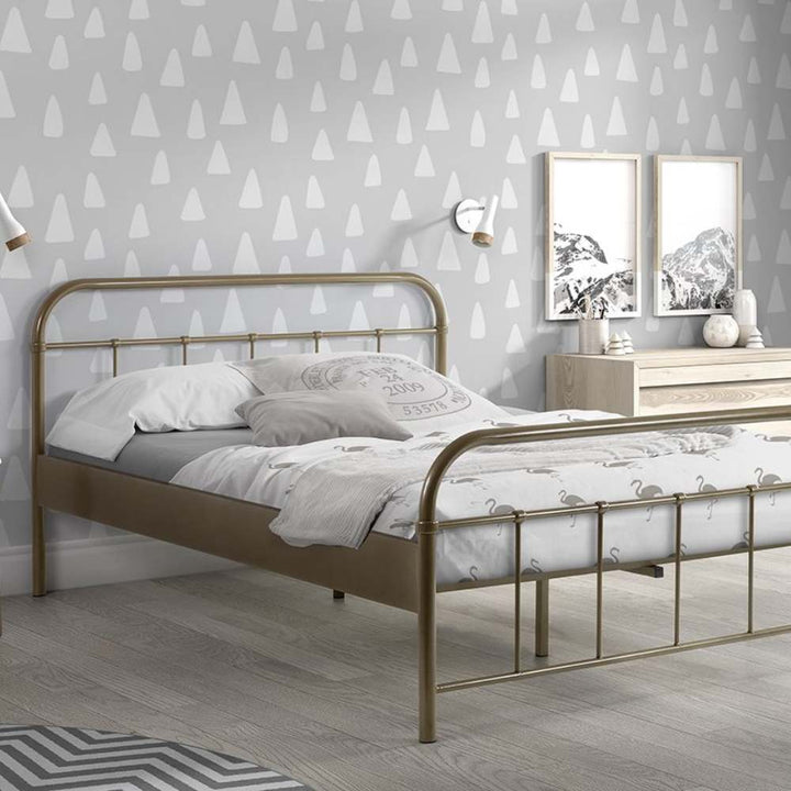 Vipack Boston Double Bed (Colour Options Available) Podfurniture