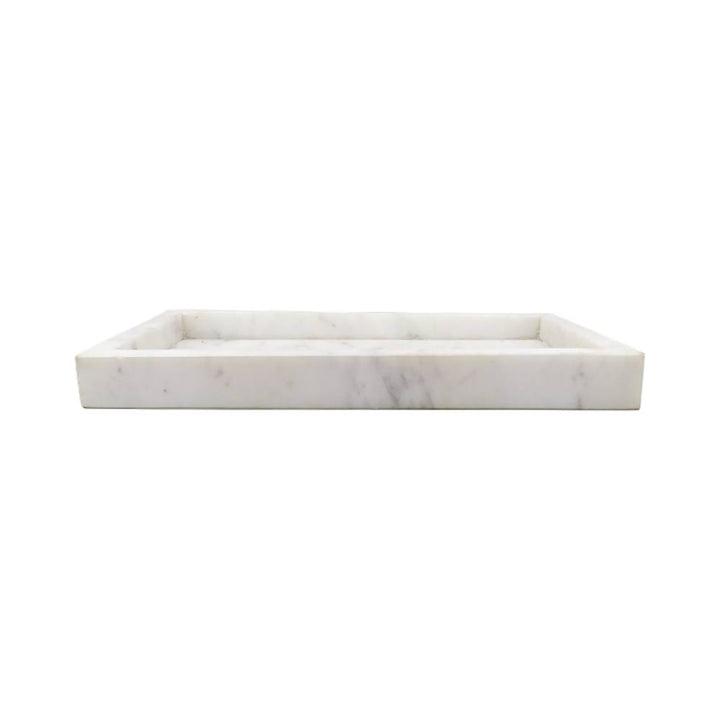 Marble White Tray - Rectangle Pod Furniture Ireland