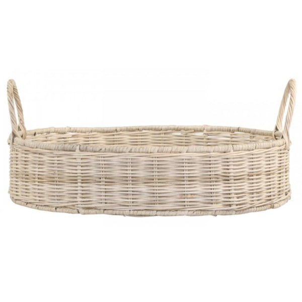 Wicker Tray with Wicker Handles one world