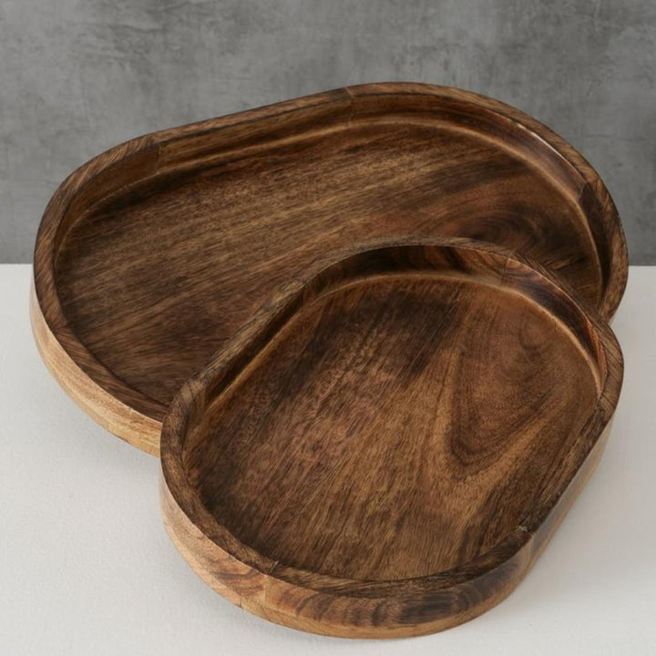 Wood Tray - Oval - Set of 2 Pod Furniture Ireland