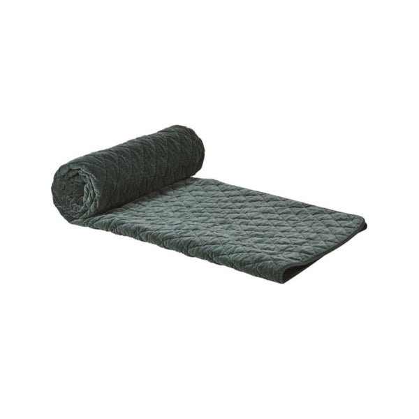 Velvet Serenity Bedspread – Thyme Green, King