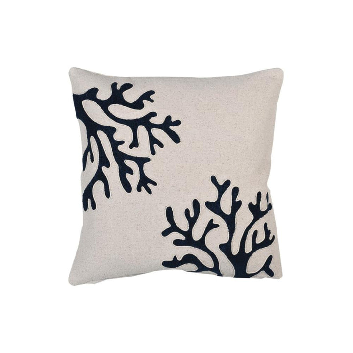 coral cotton cushion