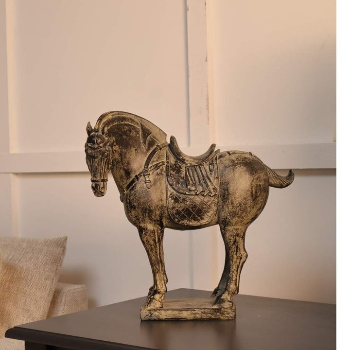 black military horse
