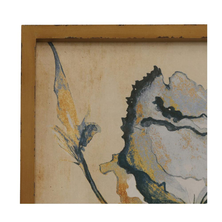 set of 2 framed blue irish wall art