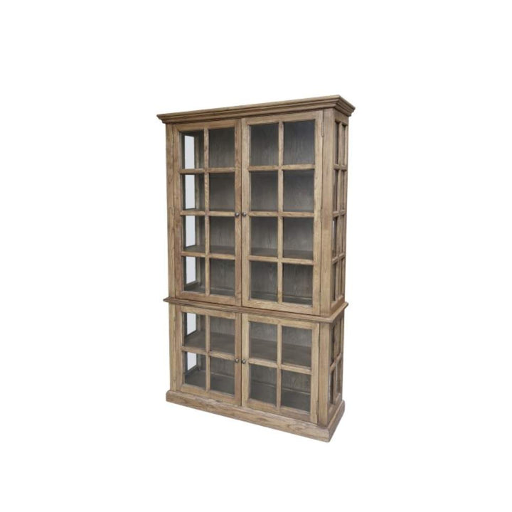 display cabinet w 4 doors recycled wood