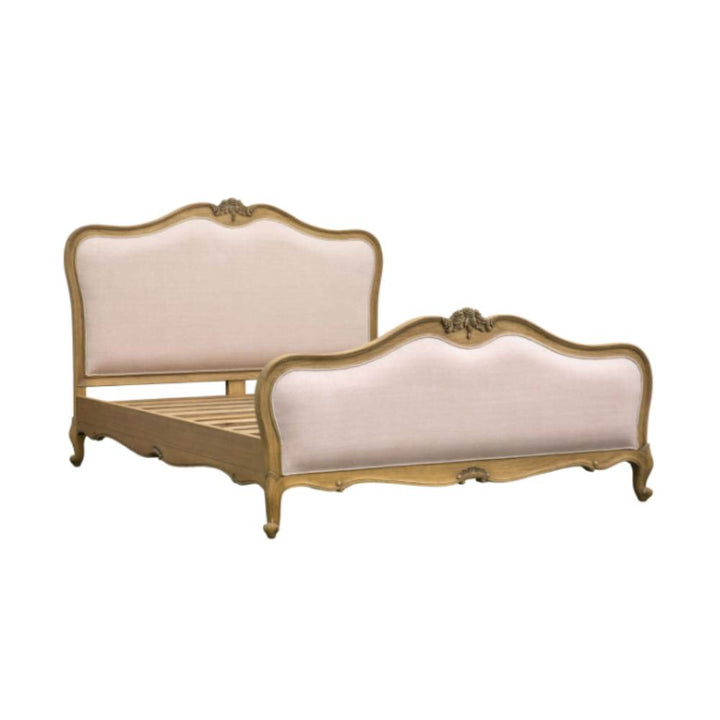 chic 5 linen upholstery bed weathered