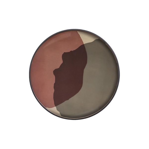 combined dots glass tray
