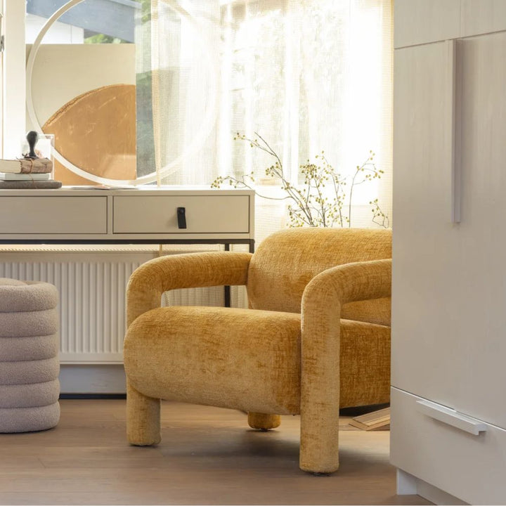 cameron cream pouf