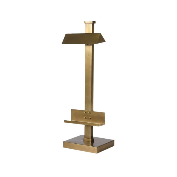 Easel-Frame Brass Table Lamp