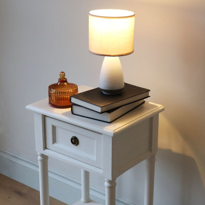 emma bedside off white