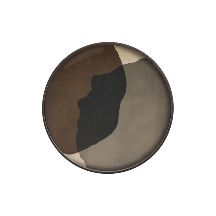 combined dots glass tray