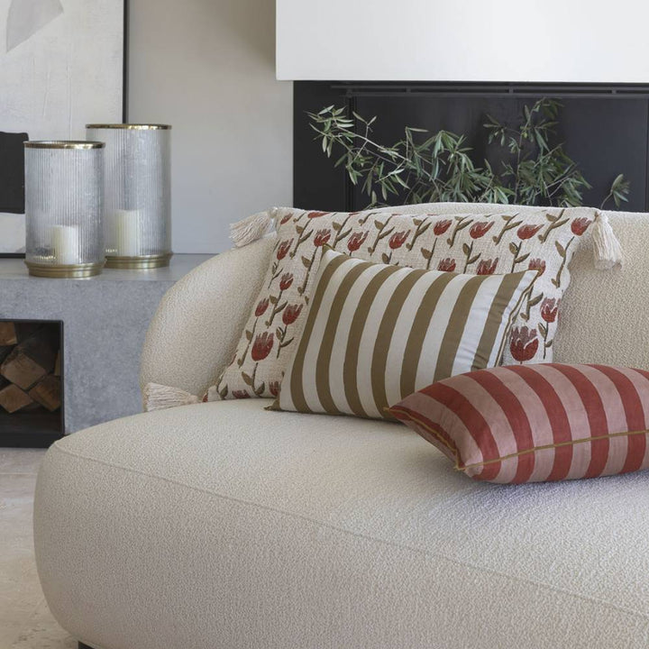 copy of red striped cushion