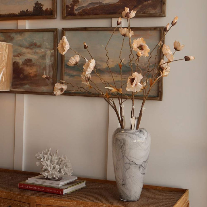 grey marble style vase