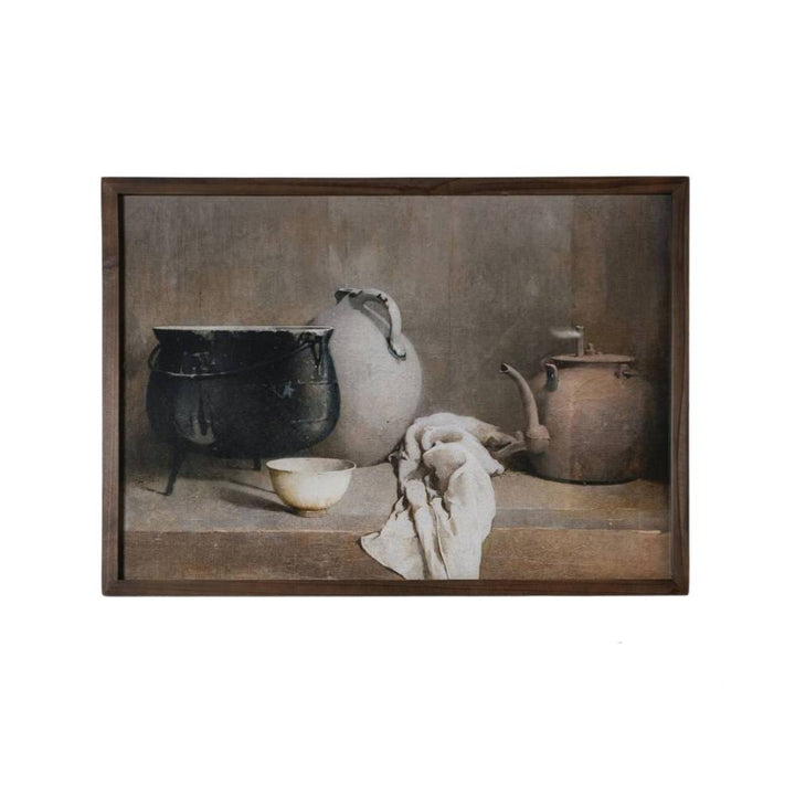 book framed kitchen pot wall art