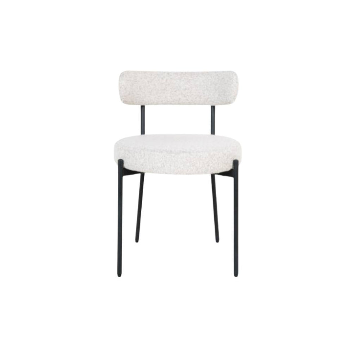 koby boucle dining chair from pod furniture, douglas