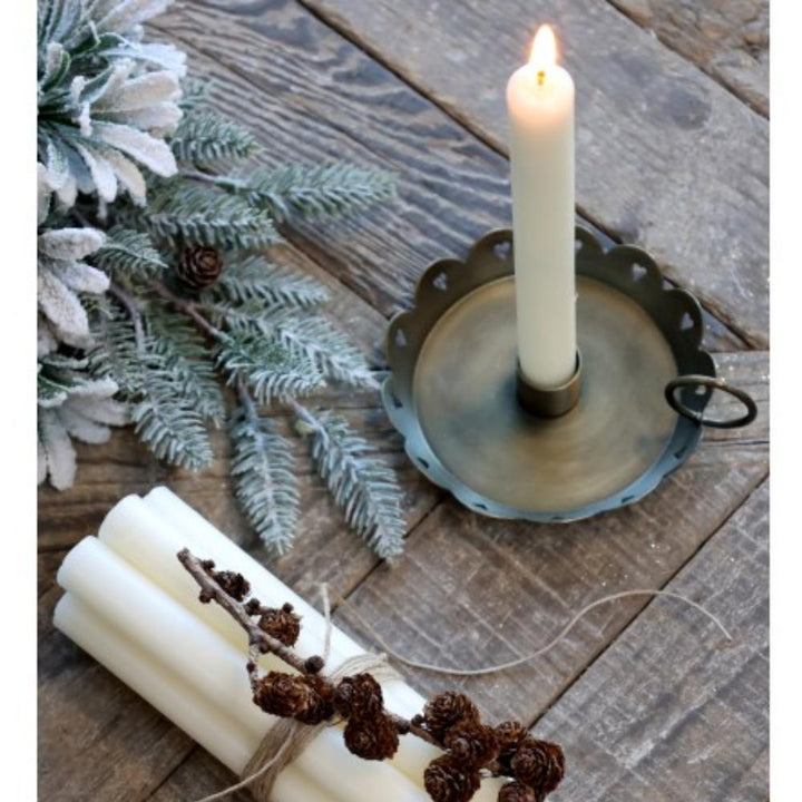 dinner candle mother of pearl