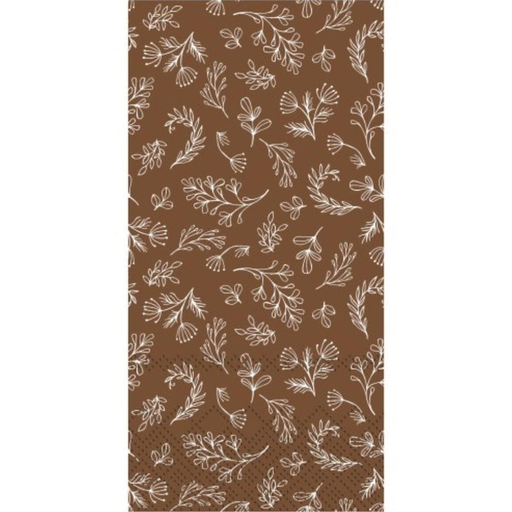 napkin with leaves