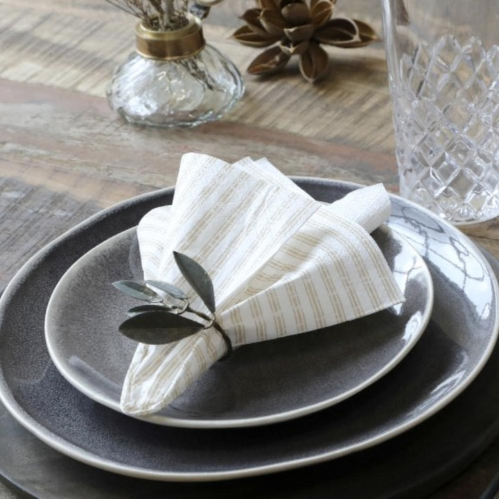 napkin with stripes