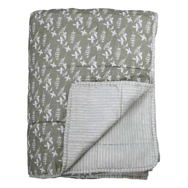 Quilt - Flowers & Stripes Chic Antique