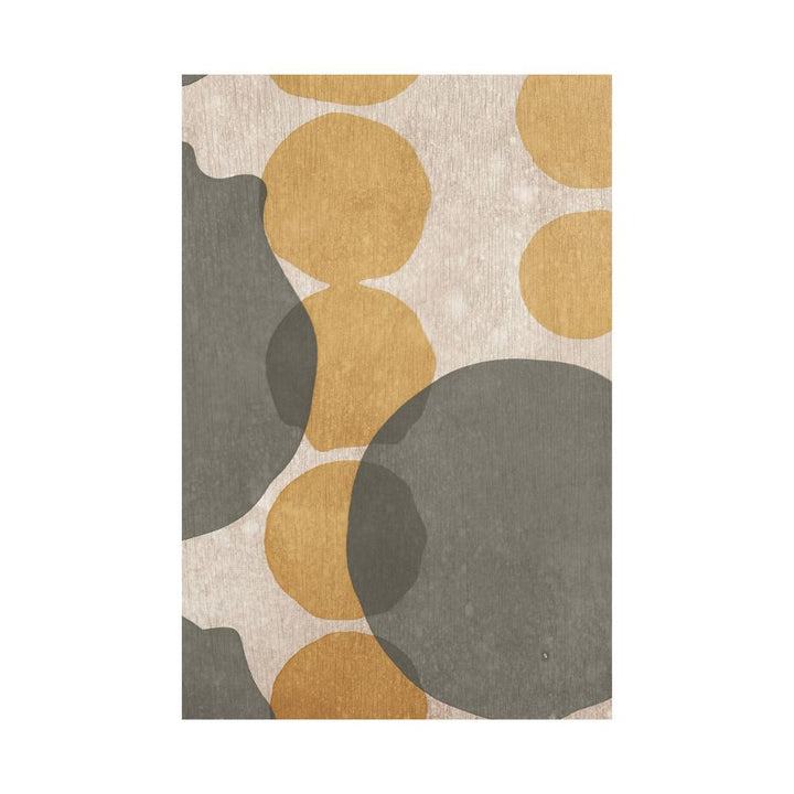 overlapping dots square glass tray