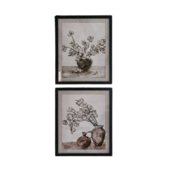 Brook Set of 2 Framed Potted Flower Wall Art