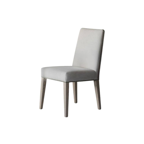 Rex dining chair in linen from Pod Furniture