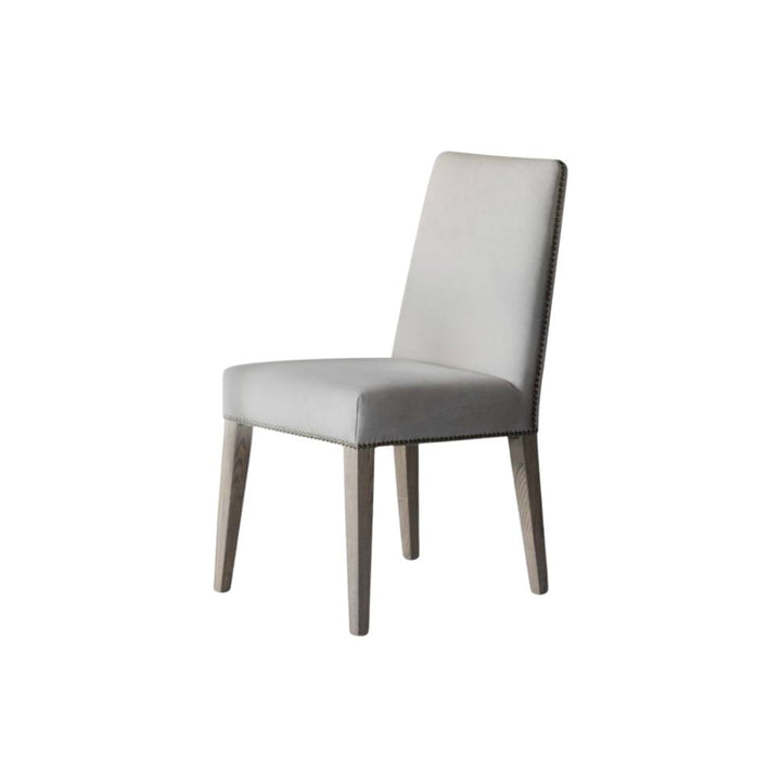 Rex dining chair in linen from Pod Furniture