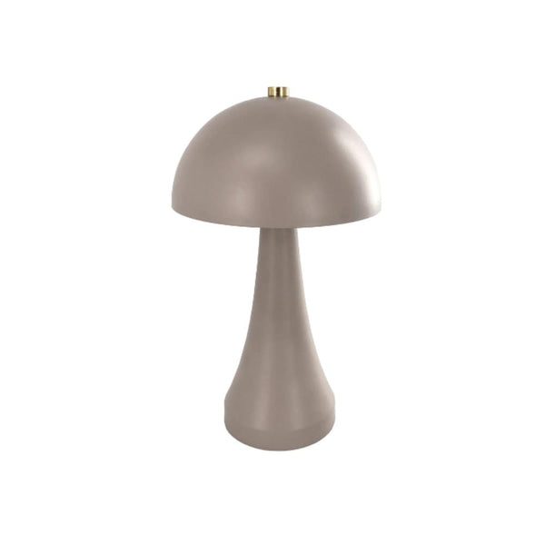 Beige and Brass Rechargeable Table Lamp