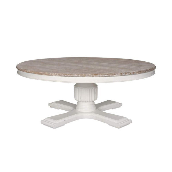 Sienna Round Dining Table 160cm 6-8 Seater in White