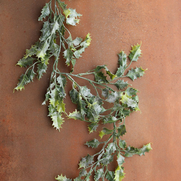 Snowy Holly Garland - 180cm Gisela Graham