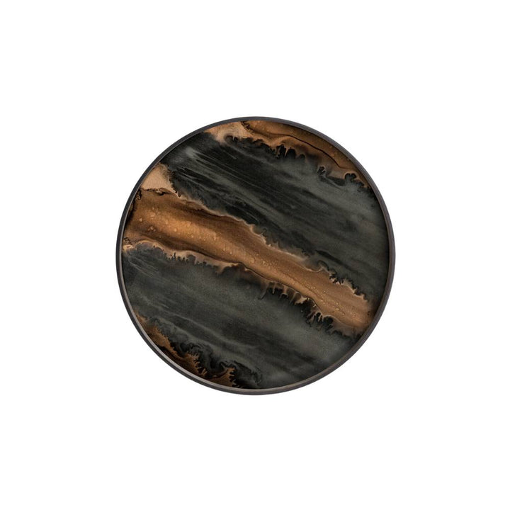 organic tray glass bronze l
