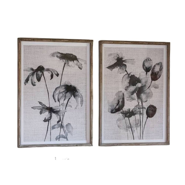 Brook Set of 2 Framed Wilted Flower Wall Art