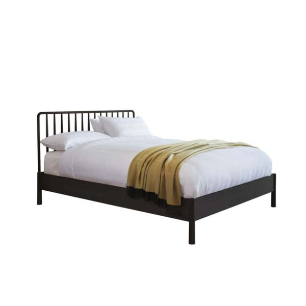 Wycombe Spindle 4'6" Double Bed in Black