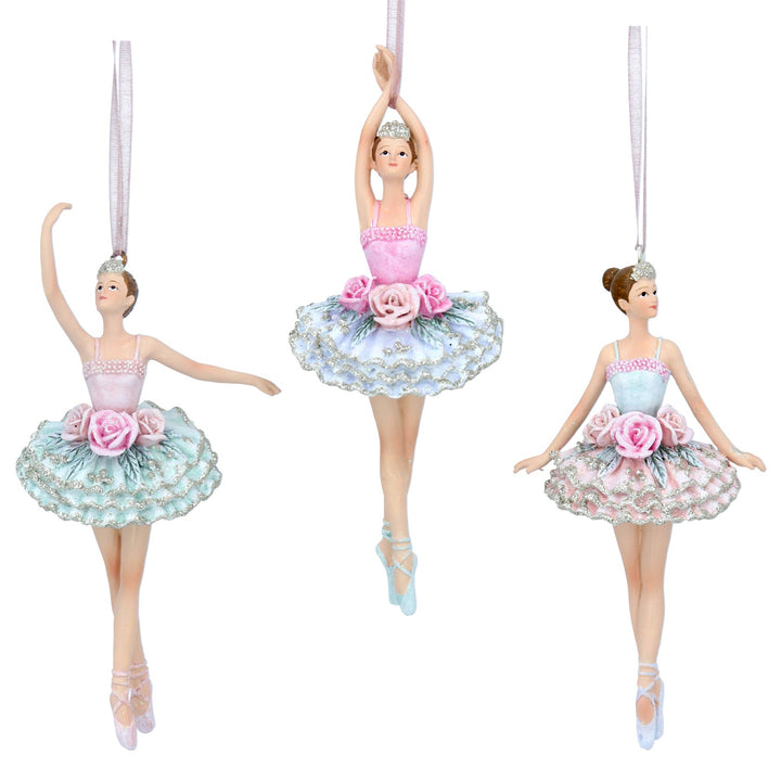 Pastel Resin Ballerina Dec, 2as Gisela Graham