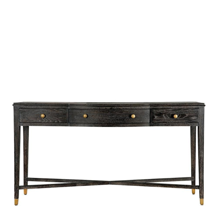 Amber Console - Espresso Oak Blanc D'Ivoire