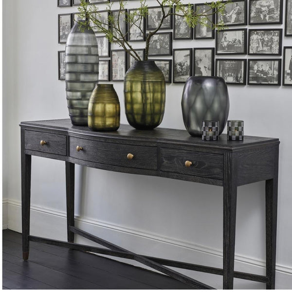 Amber Console - Espresso Oak Blanc D'Ivoire