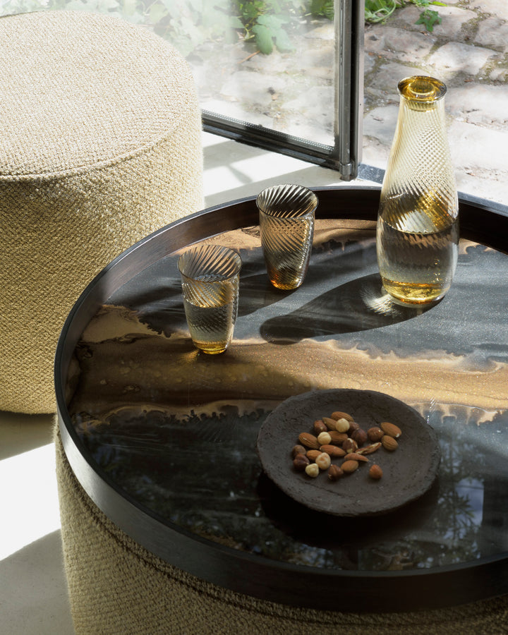 Organic Glass Tray Bronze - L Ethnicraft