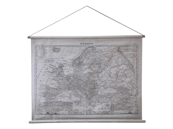Map Wall Hanging Chic Antique