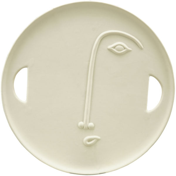 Round Plaque with Face Exner
