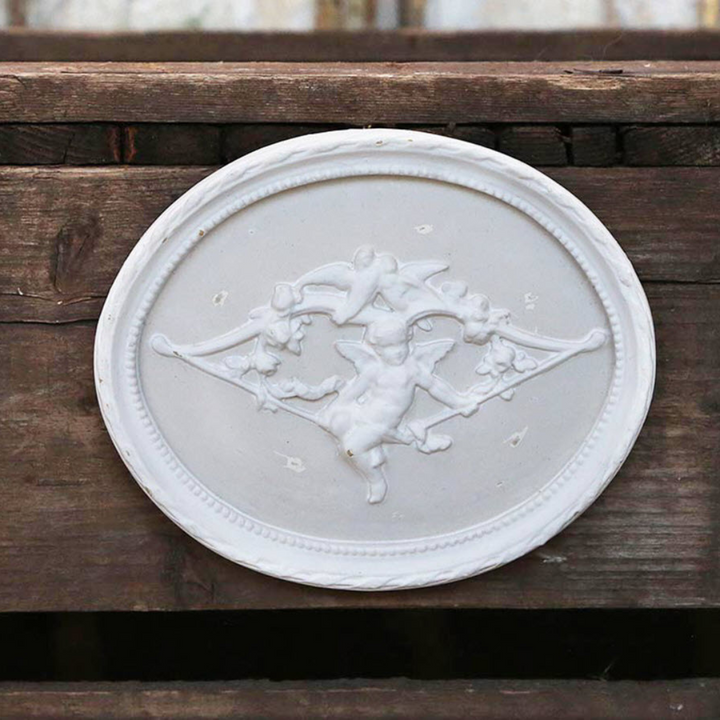 Old French Wall Decoration with Angels Chic Antique
