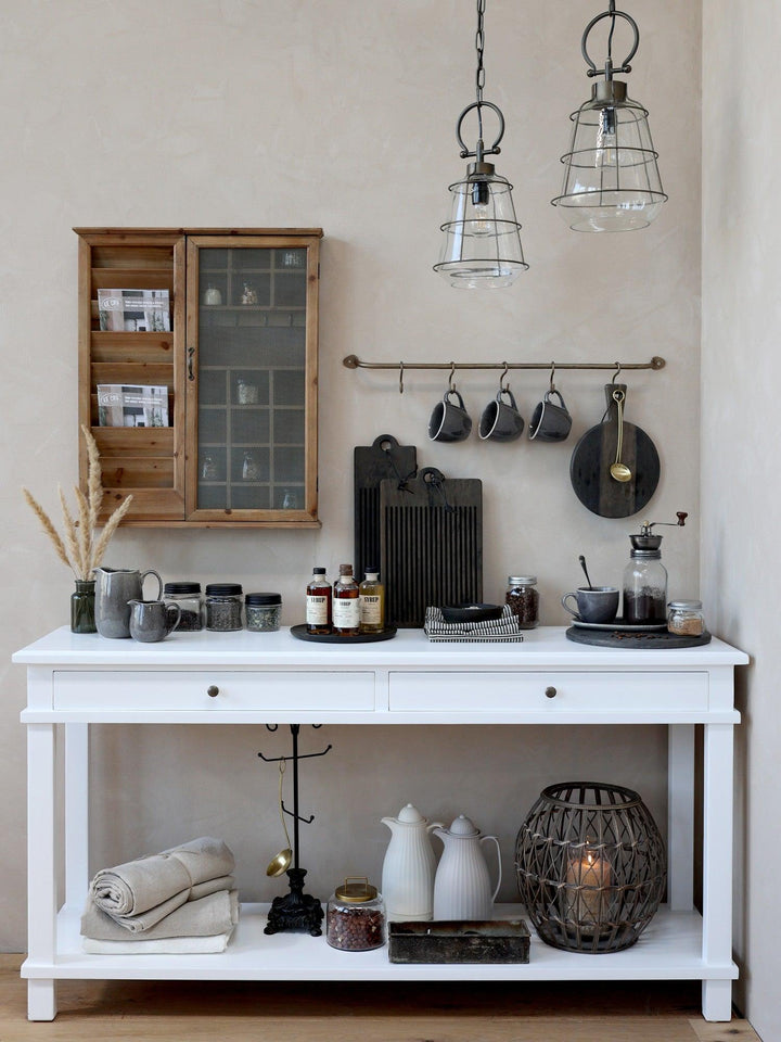 Classic White Console - Large Chic Antique