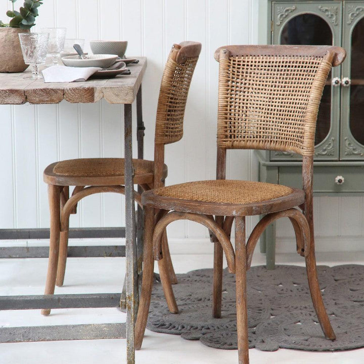 French Wicker Dining Chair Chic Antique