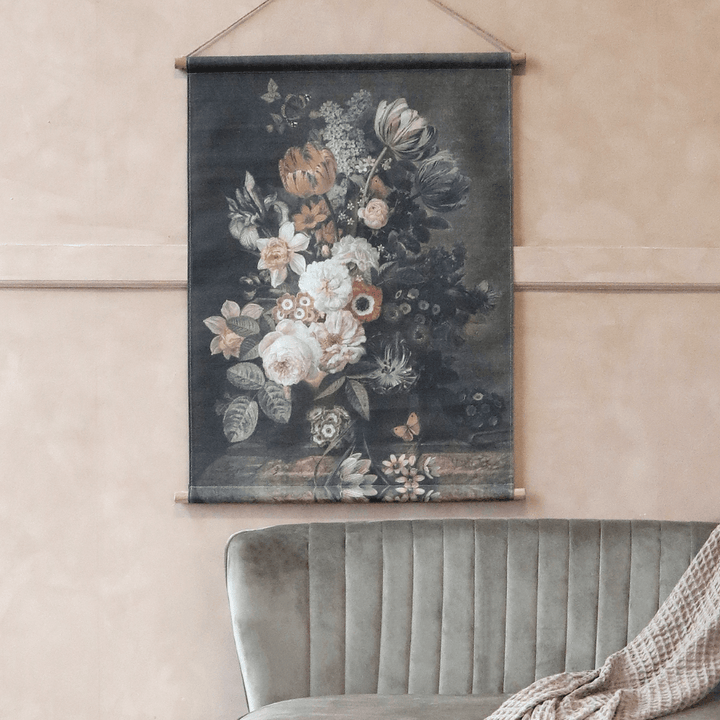 Flower Pattern Wall Hanging Chic Antique