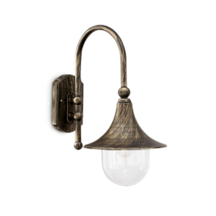 Augustus Wall Light - Black/Gold Ideal Lux