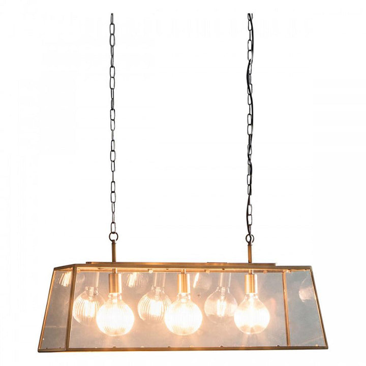 Hurst Pendant 3 Light Antique Brass Gallery Direct