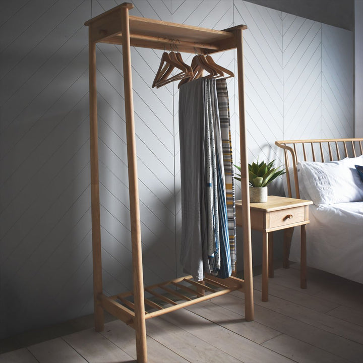 Wycombe Open Wardrobe Natural Gallery Direct