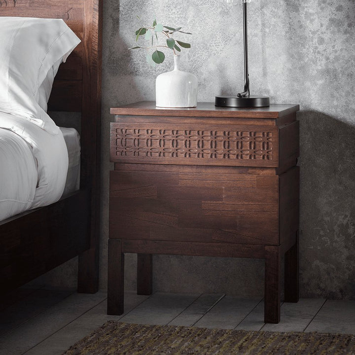 Boho Retreat 2 Drawer Bedside Locker - Pod Furniture Ireland
