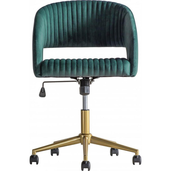 Murray Swivel Chair Green Velvet Gallery Direct