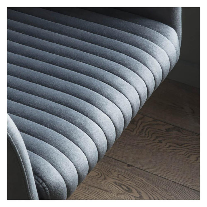 Murray Swivel Chair Charcoal Velvet Gallery Direct