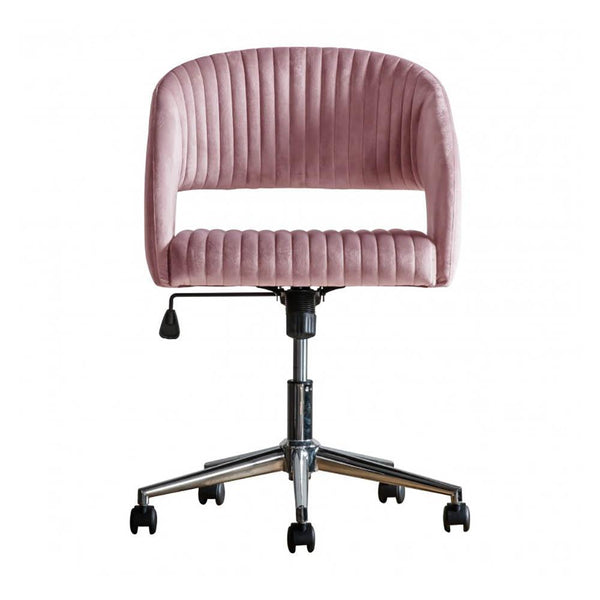 Murray Swivel Chair Pink Velvet Gallery Direct